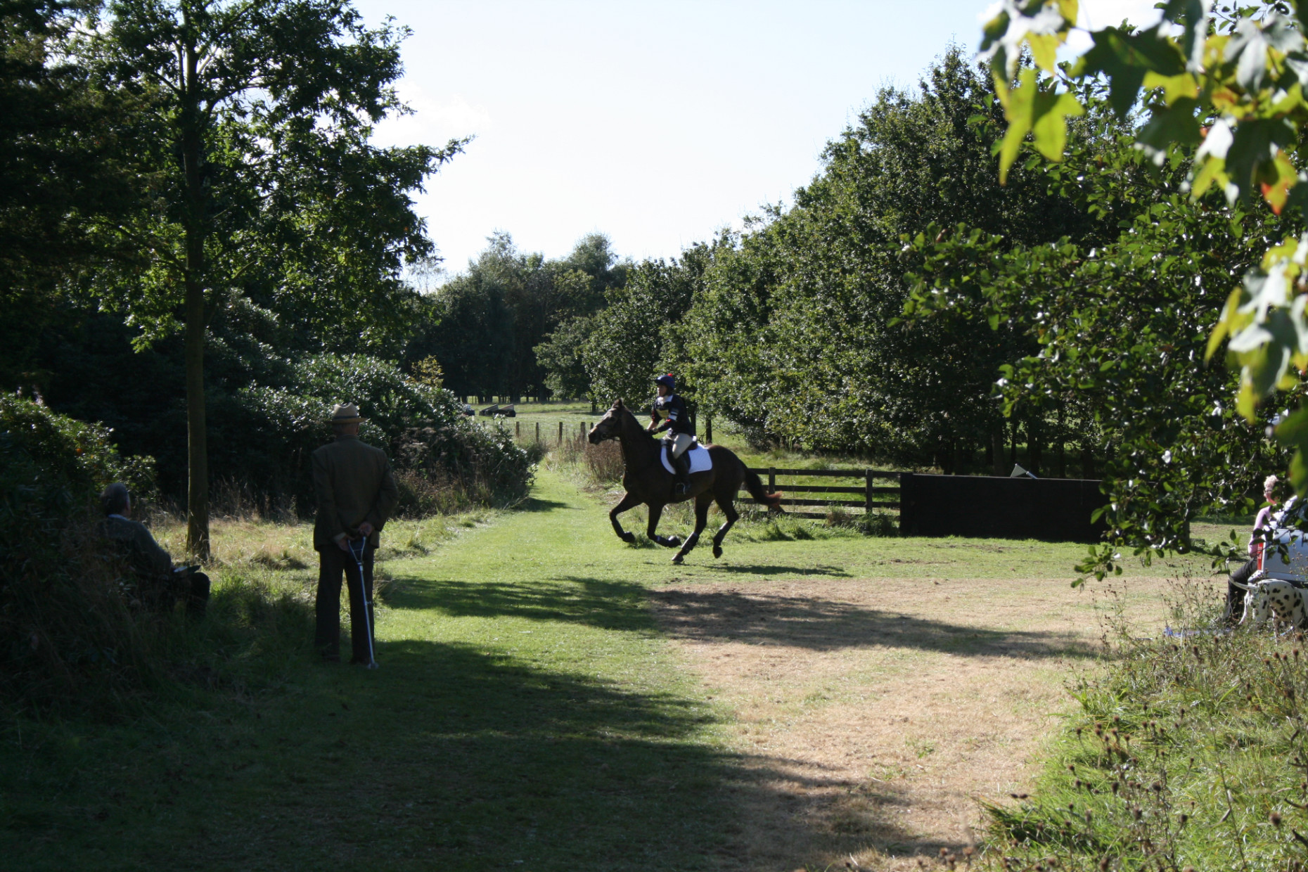 Photo of rider in horse trials